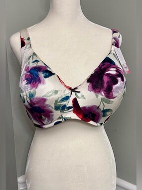 🌸 Cacique Intuition Collection Floral  Full Coverage Bra NWT